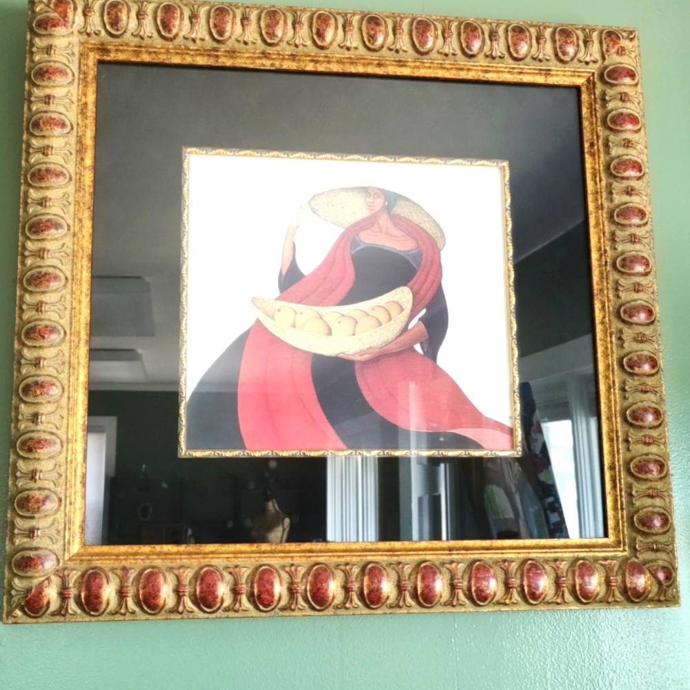Market Place Diva by Albert Fennell Framed and Signed